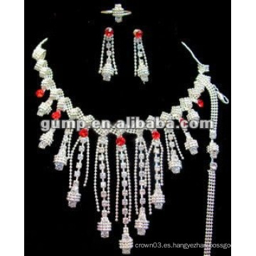 Rhinestones boda joyería nupcial conjunto (GWJ12-084)